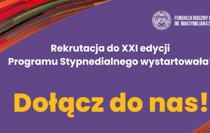 Rekrutacja do kolejnej edycji Programu Stypendialnego wystartowała! 